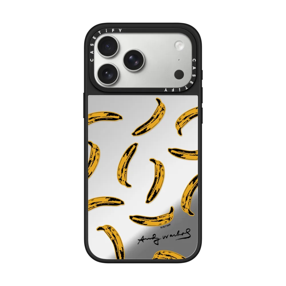 现货CASETiFY联名Andy Warhol香蕉黑色图案适用苹果iPhone17 pro max磁吸手机壳16/15/14限量款防摔保护套13
