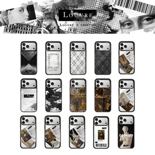 卢浮宫Louvre x CASETiFY 联名适用苹果iPhone17 pro max手机壳16/15/14镜面磁吸13潮牌艺术轻奢高端限量套12