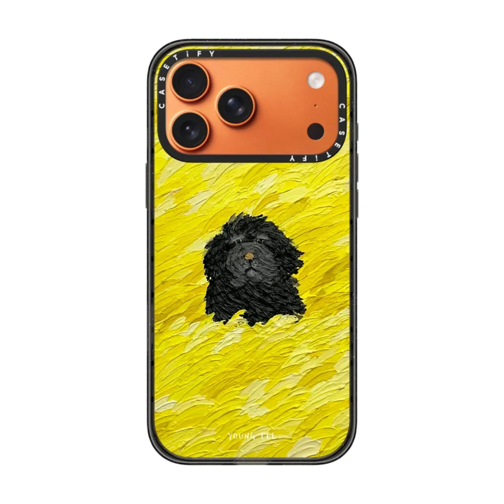 现货CASETiFY金黄麦田风中凌乱的黑色小狗适用苹果iPhone17 Pro Max手机壳16/15/14磁吸13可爱治愈系保护套12