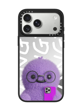 现货CASETiFY戴眼镜的TANG适用苹果iPhone17 Pro Max磁吸手机壳16/15/14紫色毛小恐龙13趣味萌系12保护套air