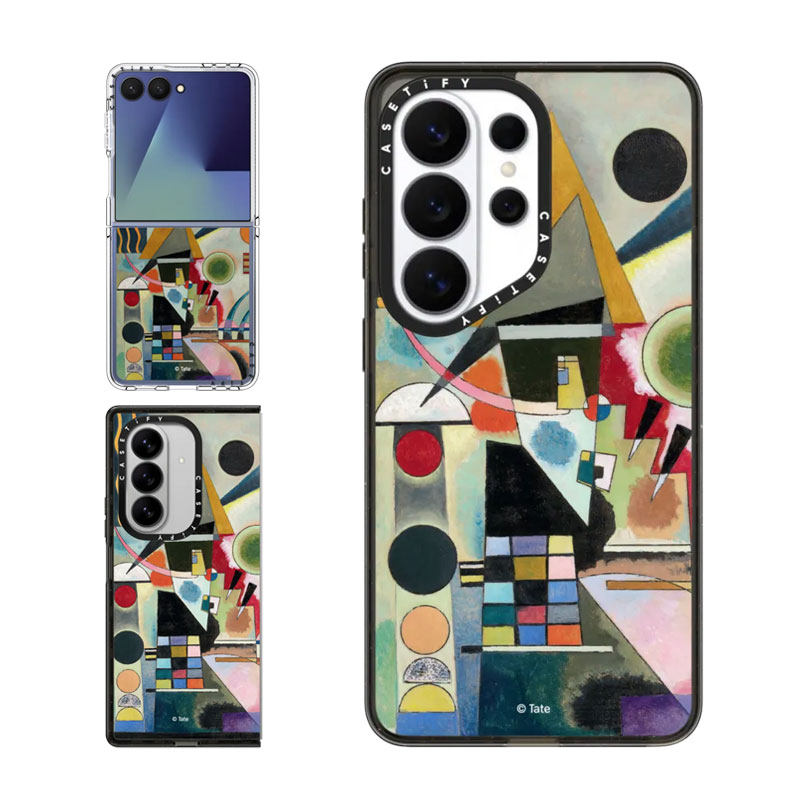 现货CASETiFY联名Tate泰特美术馆摇摆适用三星S25/S26 Ultra手机壳Z Flip 7/Z Fold 6几何抽象艺术保护套S24+