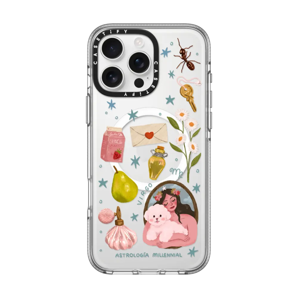 现货CASETiFY十二星座处女座适用苹果iPhone16 pro max磁吸手机壳15/14/13创意潮流艺术小众轻奢防摔保护套12
