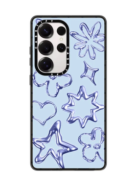 现货CASETiFY铬星涂鸦-蓝不住我适用三星S24/S25 Ultra手机壳Z Flip7/Z Fold 6/5创意潮牌高端防摔保护套s23