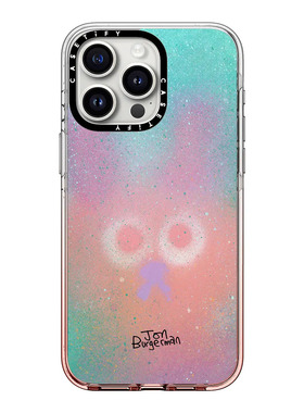 现货CASETiFY王子粉蓝色渐变适用苹果iPhone15pro max磁吸手机壳14/13/12插画艺术Jon Burgerman小众趣味防摔