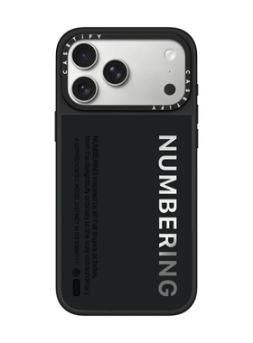 现货CASETiFY联名NUMBERING Logo适用于苹果iPhone17 pro max磁吸手机壳16/15/14个性潮流13限量12保护套air