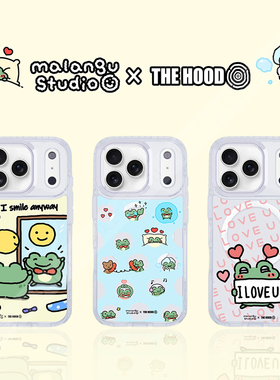 HE HOOD和蔼蛙弗兰联名适用于苹果iPhone17/16/15/Pro/Max/Air磁吸换图手机壳卡通可爱小青蛙全包防摔保护套