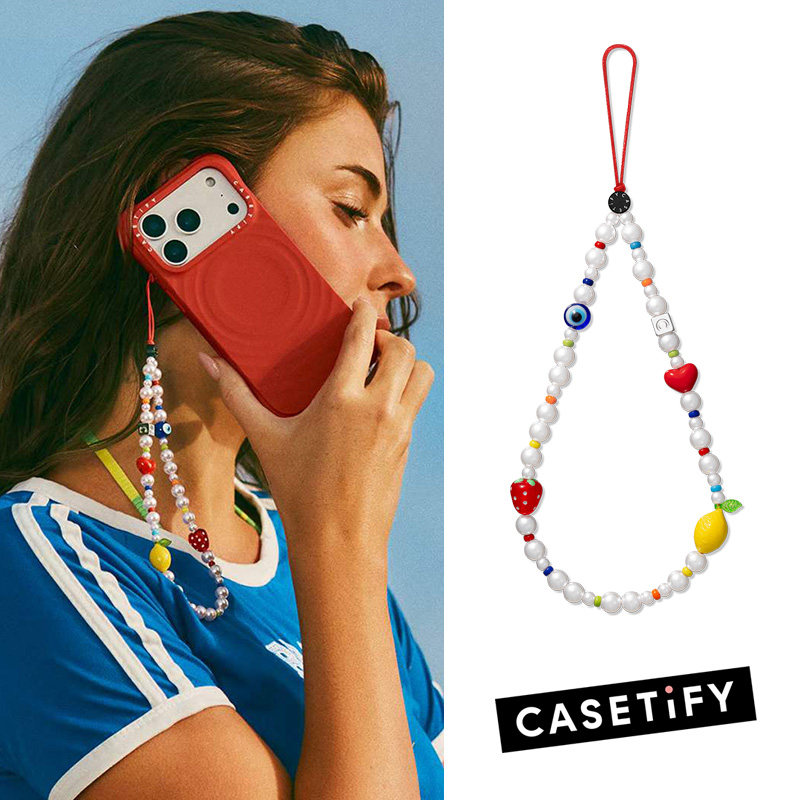 CASETiFY水果彩虹珍珠手机挂链