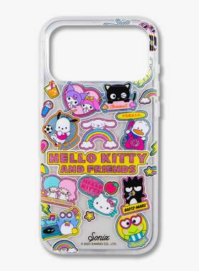 Sonix联名三丽鸥朋友贴纸适用于苹果iPhone17 pro max磁吸手机壳16/15/14卡通可爱萌趣味小众ins风防摔保护套