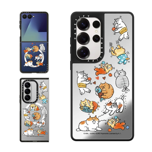 现货CASETiFY喵之助喵星球适用于三星S24/S25 Ultra手机壳Z Flip7/Z Fold 6/5小众趣味可爱治愈猫咪保护套s23