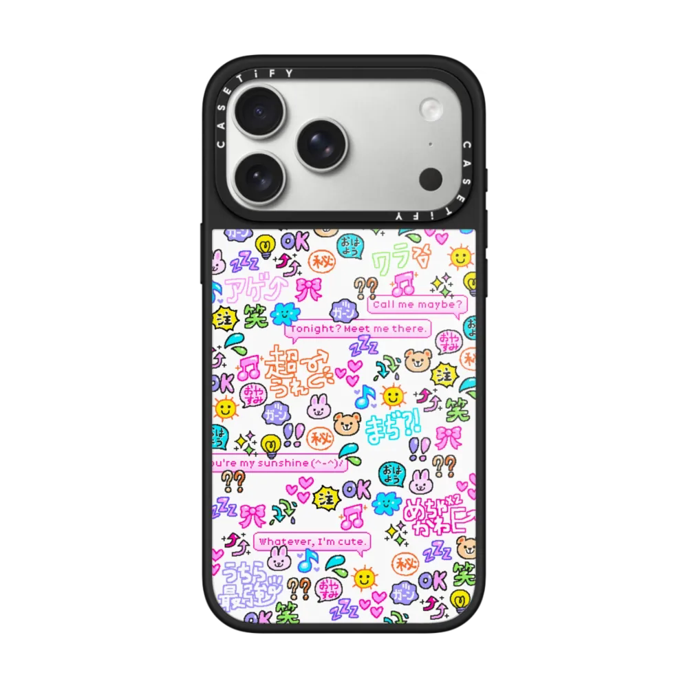 现货CASETiFY表情符号乐园晶釉框适用苹果iPhone17promax磁吸手机壳17pro釉光背板air趣味可爱防刮花16保护套