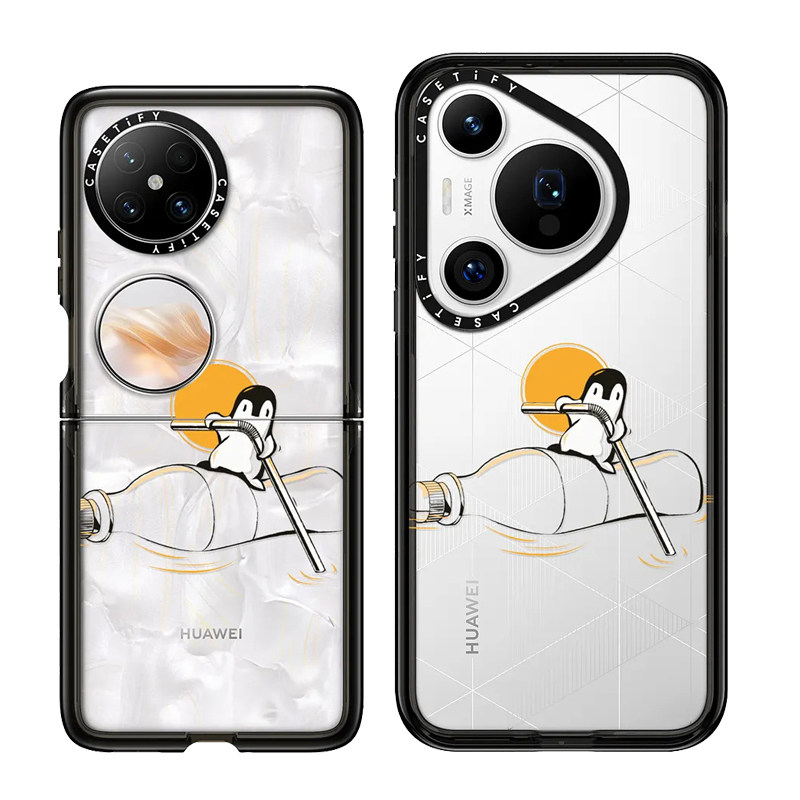 划瓶子企鹅casetify华为P70Pro