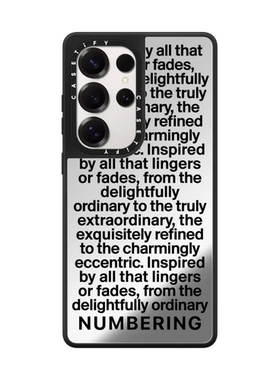 现货CASETiFY联名NUMBERING排版适用于三星S24/S25 Ultra手机壳s25+时尚潮流限量款个性高端奢华防摔保护套