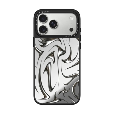 CASETiFY抽象铬金属风适用手机壳