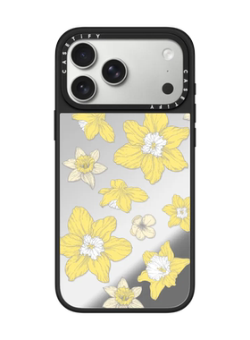 现货CASETiFY春日礼遇金盏水仙适用苹果iPhone17 Pro Max磁吸手机壳16/15/14时尚清新13黄色花卉春天保护套12
