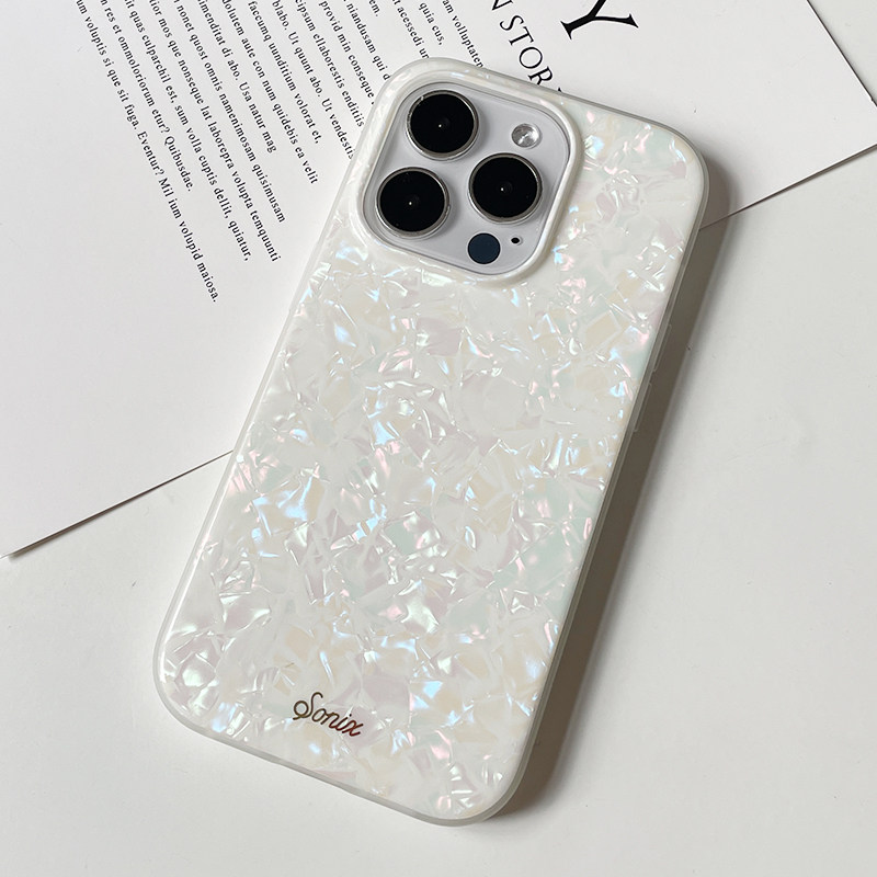 sonix白色珍珠贝母适用苹果iPhone15 pro max手机壳14磁吸magsafe美国潮牌简约时尚全包防摔保护套小众高级感属于什么档次？