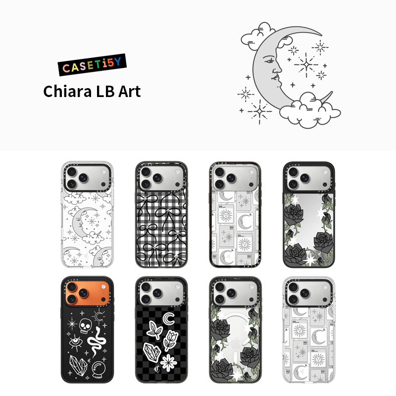现货CASETiFY艺术家联名Chiara LB Art个性创意潮流适用苹果iPhone17 Pro Max手机壳16/15/14磁吸13保护套12