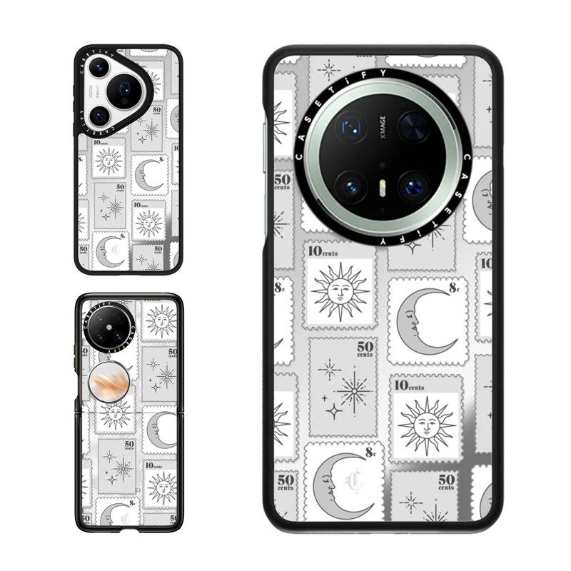 现货CASETiFY星空邮票适用华为Pura 80 Pro手机壳Ultra/Pocket 2折叠Mate70Pro+个性创意小众神秘防摔保护套
