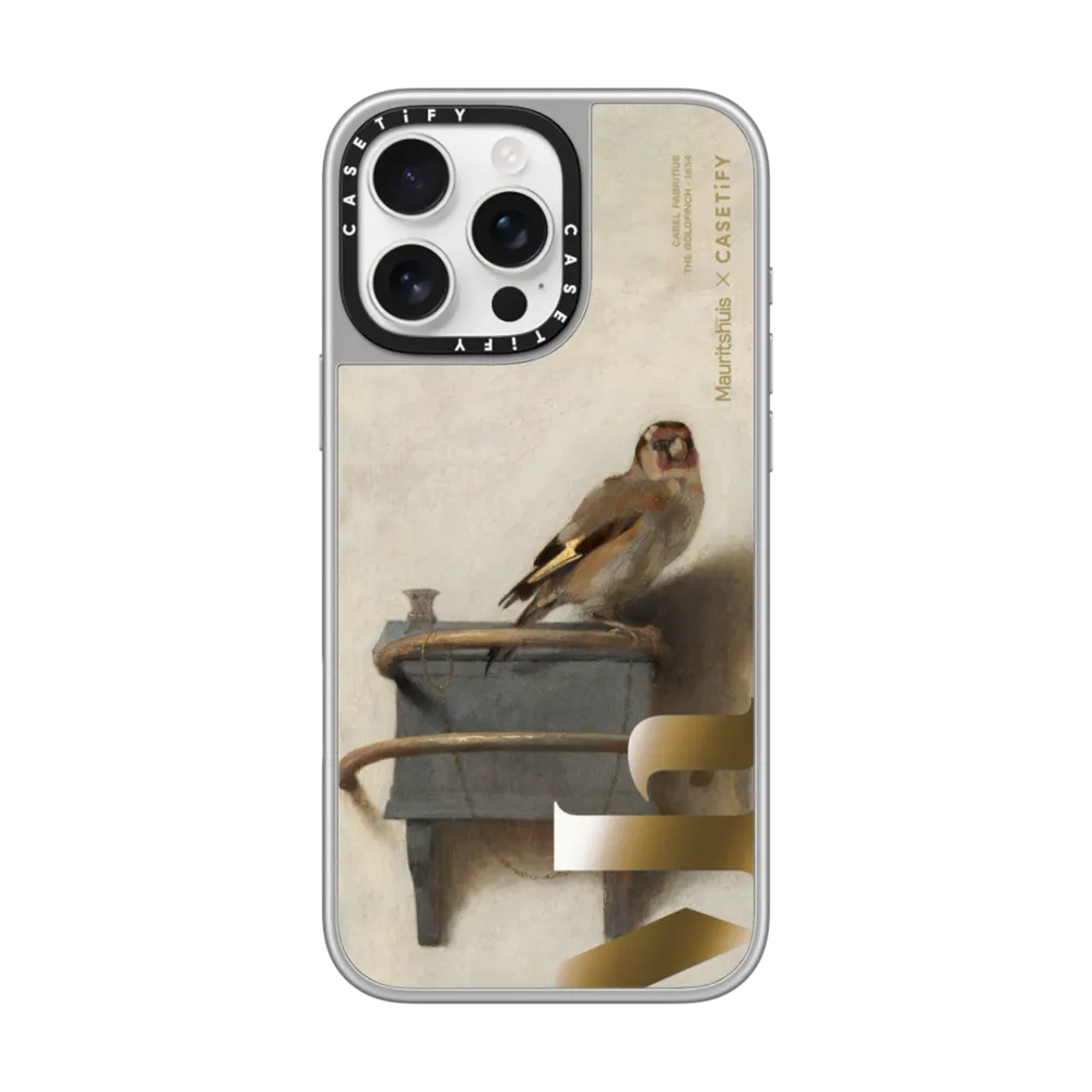 现货CASETiFY联名荷兰海牙博物馆金翅雀适用苹果iPhone16 pro max磁吸手机壳15/14/13时尚优雅艺术限量保护套