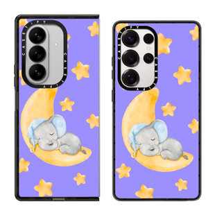 现货CASETiFY酣然长梦紫色星星大象适用于三星S24/S25 Ultra手机壳Z Fold 7/6/5可爱少女风轻奢防摔保护套s23