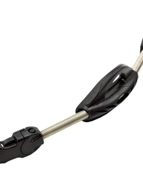 1对 黑色 不锈钢+POM+TPR 不锈钢弹簧鞋鞋带 蛙鞋弹簧钢带 L码 38