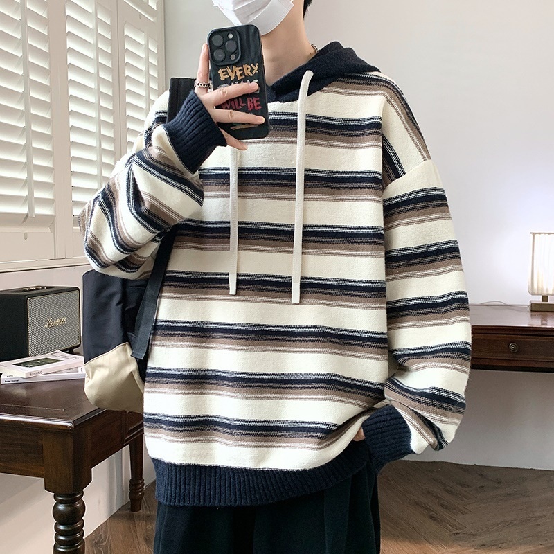 时尚青年男装休闲套头毛衣针织衫极客--【港风】日常通勤款