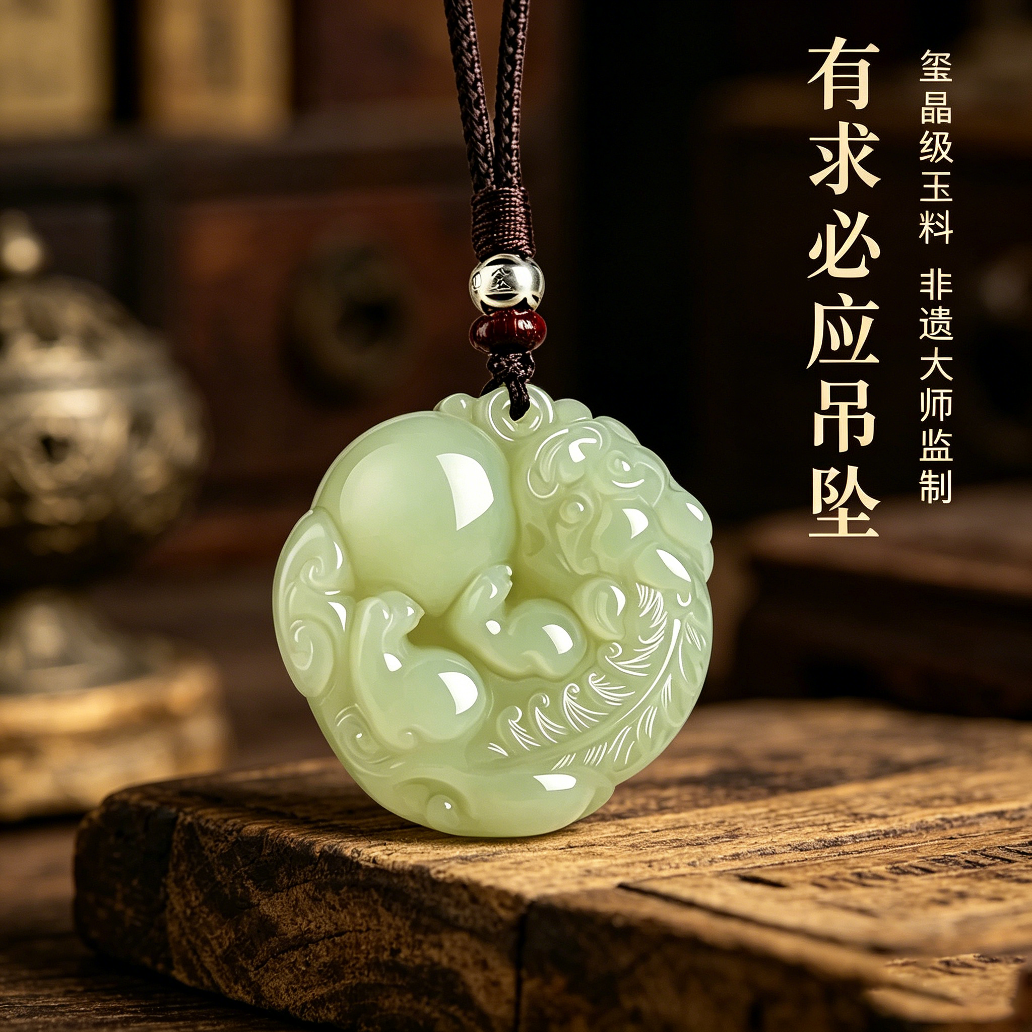 正品天然和田玉貔貅吊坠男女款本命年招财护身符玉石挂件项链礼物