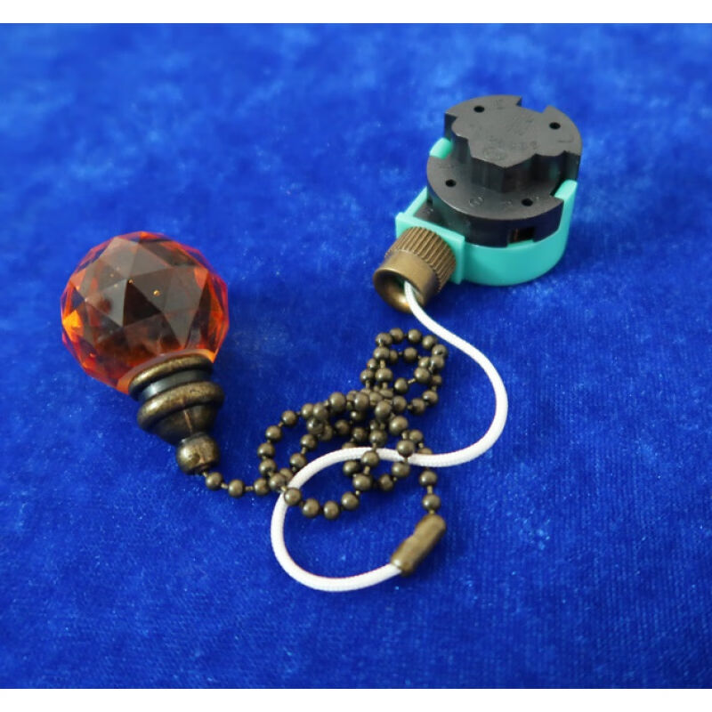 尼龙绳款电风扇吊扇灯拉线拉绳开关控制器3档调速调档拉链灯配件