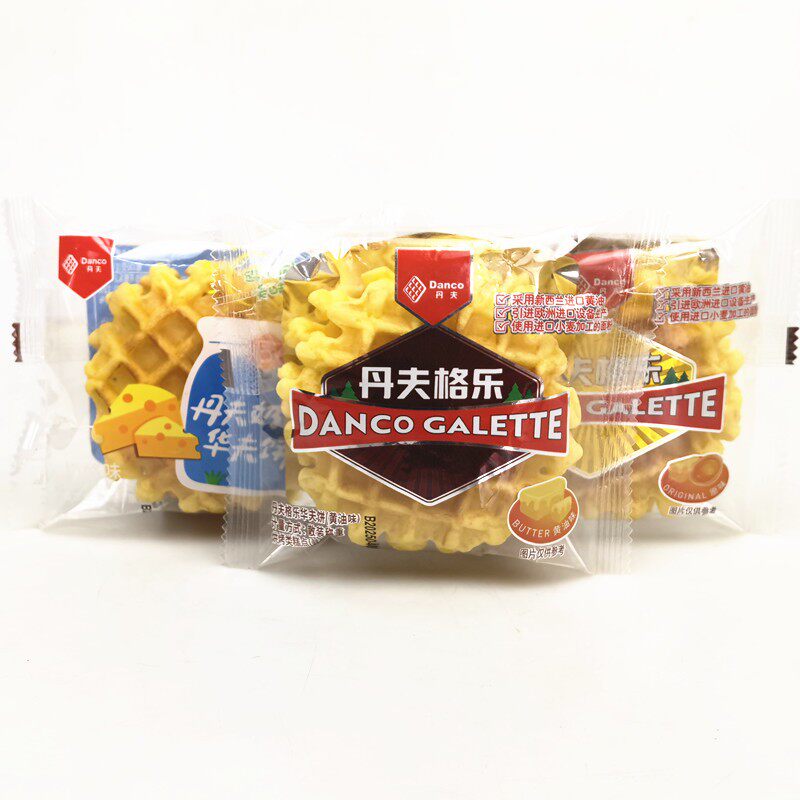 丹夫格乐软华夫饼格子饼软蛋糕早餐蛋糕面包零食1000g多省包邮