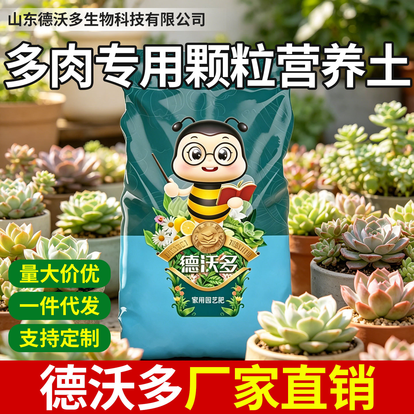 德沃多多肉土进口泥炭种植土盆