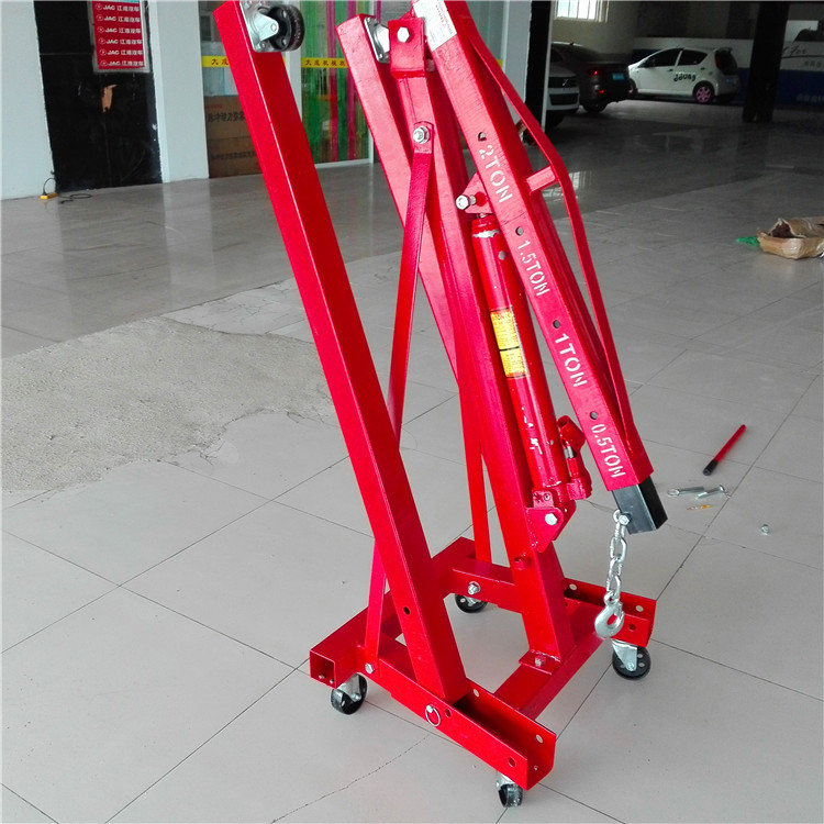 移动吊机车间吊模具用 500kg 折叠式小吊车 液压移动吊车