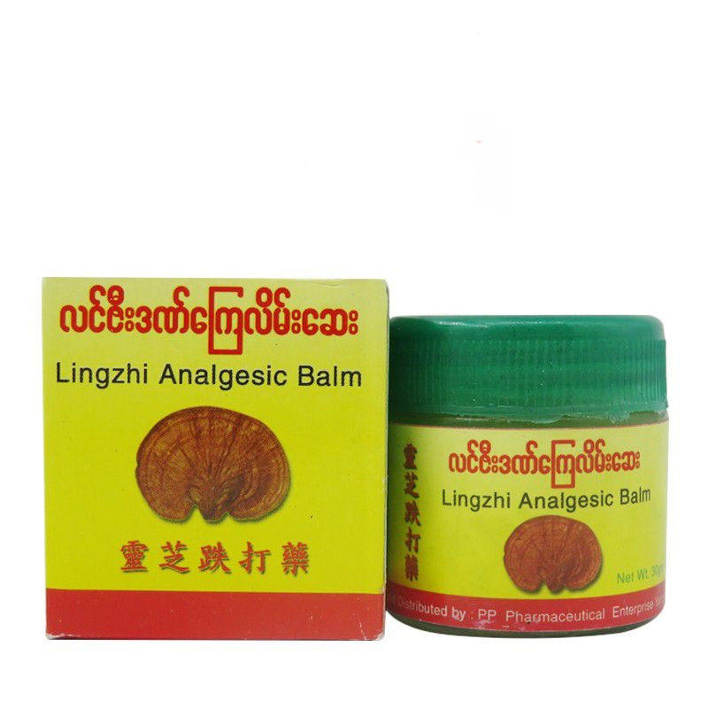 缅甸原装正品灵芝安奋跌打药PP牌灵芝膏活络跌打活络膏