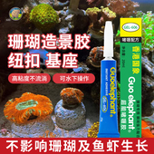 国象珊瑚胶海缸造景P水族箱SPS专用啫喱胶水LPS超能鱼缸海水硬骨珊瑚纽扣石头50骨架基座活石水草莫斯强力胶