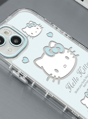 韩系ins风可爱hellokitty适用iphone15promax新款苹果16高级感女生手机壳13全包防摔x小众12夏日多巴胺plus14