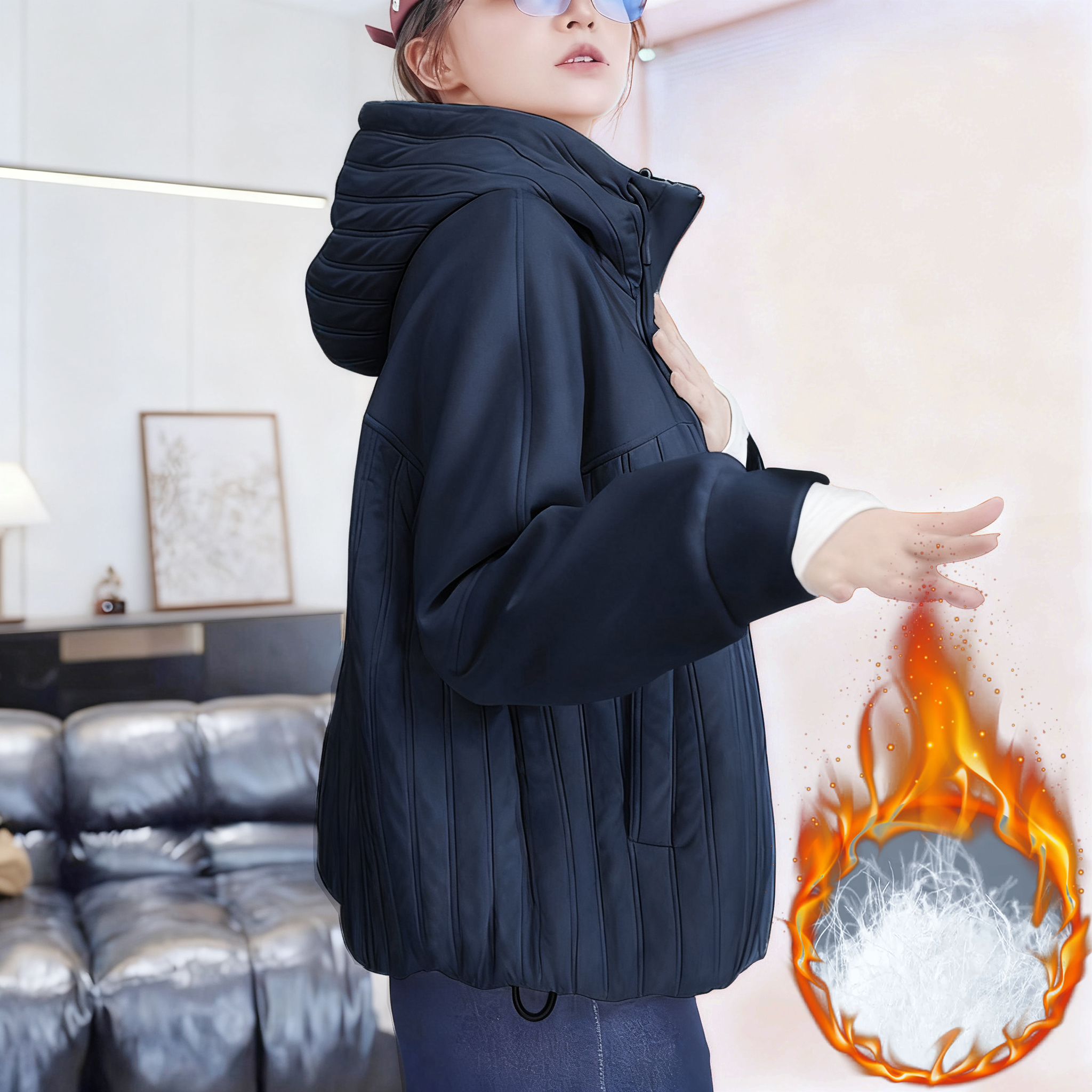 轻薄羽绒服女款2025新款女冬季宽松休闲薄款女士白鸭绒短款厚外套