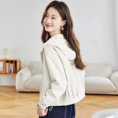 韩系时髦设计感风衣短款外套上衣