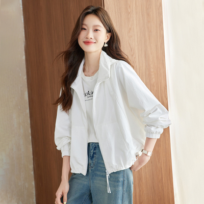 韩版休闲工装可拆卸连帽短款外套