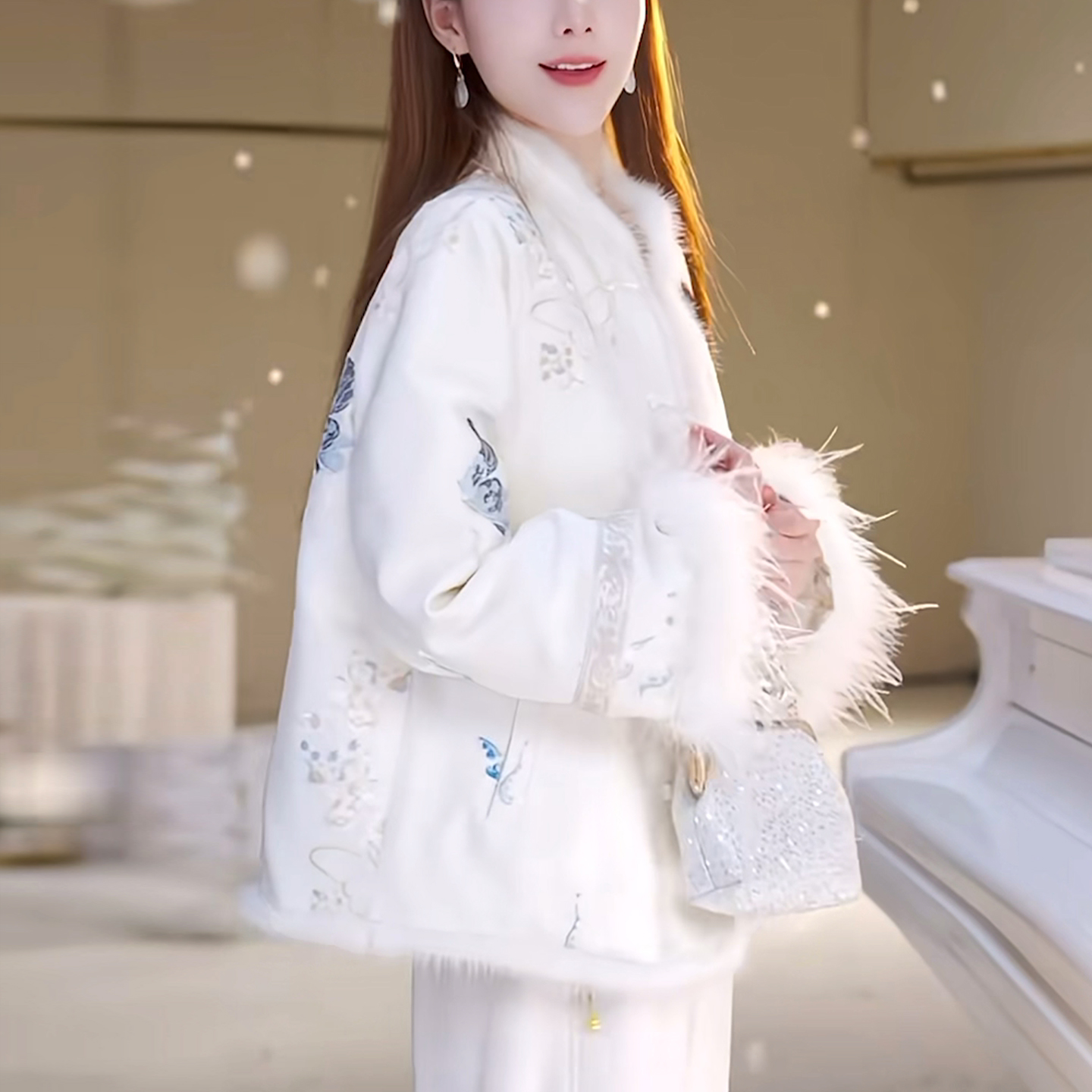 新中式国风羽绒服加厚保暖短外套