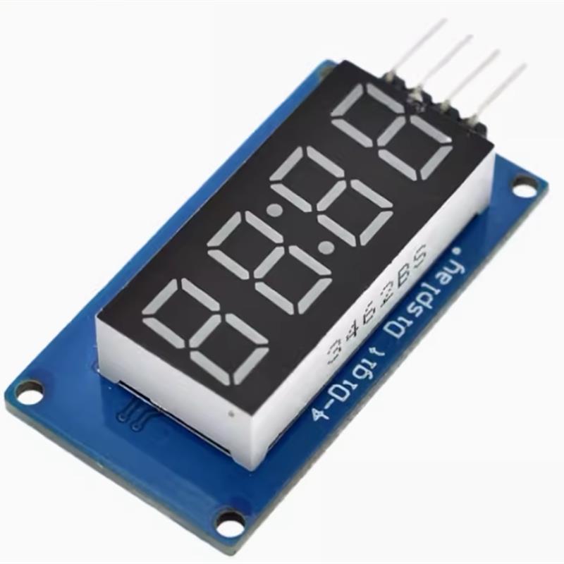 TM1637驱动4位时间数码管模块 LED显示 四位串行