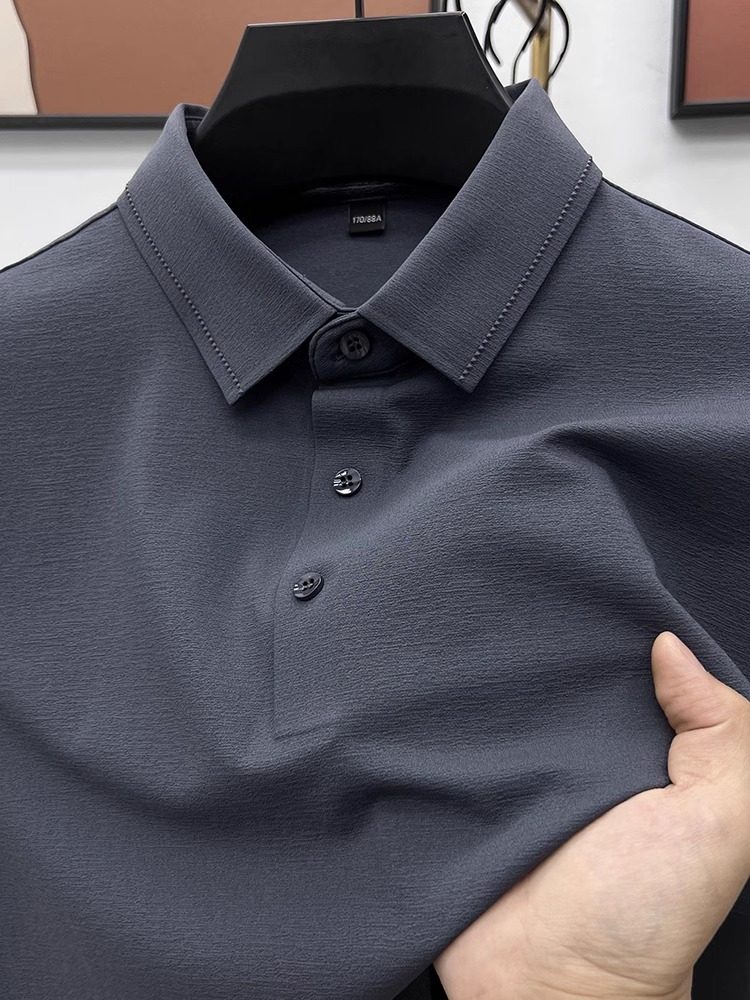 ZIQQO~柔软透气更舒适！免烫抗皱短袖Polo衫男衬衫领冰丝T恤上衣,男装,秀禾服,淘宝优惠券,粉丝福利购,淘宝优惠卷