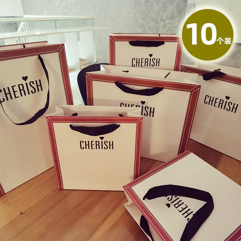 手提袋定制企业宣传包装袋印刷logo服装店纸袋定做高档广告礼品袋