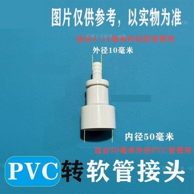 pvc变径直接给水管异径接头16转16转20塑料直通异径硬管转软管头