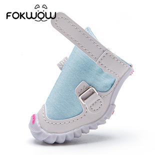 透气小狗鞋 子 子泰迪雪纳瑞小型犬宠物软底甩不掉四季 Fokwow狗狗鞋
