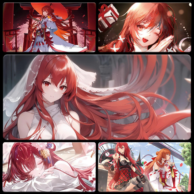 上杉绘梨衣动漫鼠标垫超大号