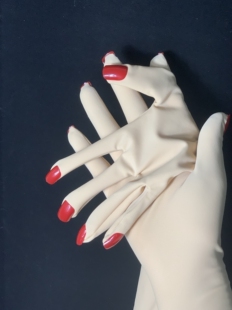 kigurumi 带纯色美甲片长手套动漫Cosplay