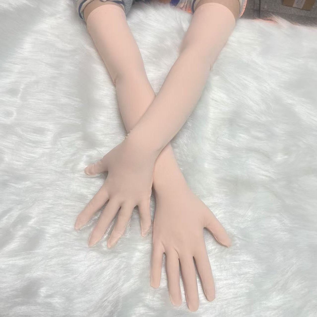 一双莱卡五指分指高弹性漫展配饰动漫周边肉粉COSPLAY长手套