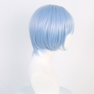 假发 新世纪福音战士EVA凌波丽cosplay假发头皮头路 层次短发