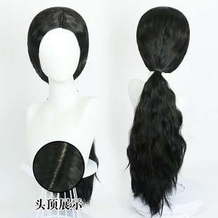 WICKED 魔法坏女巫 2024新电影 cos假发 侧分头皮顶 艾芙芭