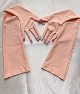 kigurumi 带水钻美甲cosplay长手套（粉色爱心）