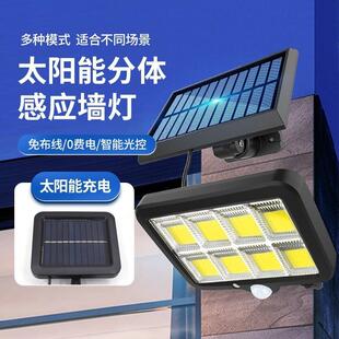 庭院户外防水新农村家用室内照明感应壁灯 太阳能灯人体感应分体式