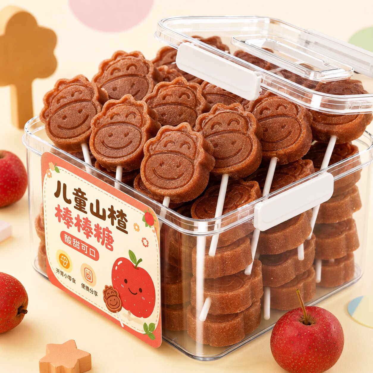 有机山楂棒棒糖无添加儿童独立包装婴儿山楂蜜饯冻干鸡内金零食